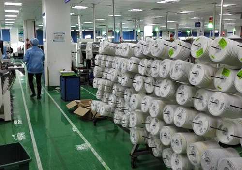 Lamination shop feeding area