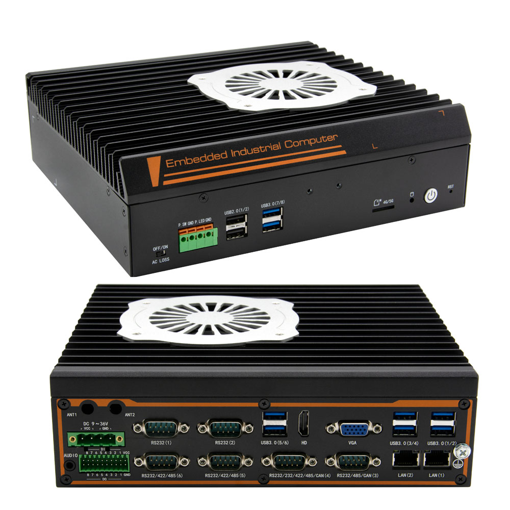 ZC-G770F-P4 Industrial PC 12th 13th 14th Core I3 I5 I7 CPU,2*LAN,2*RS232,4*RS232